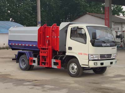 東風福瑞卡掛桶垃圾車|CLW5075ZZZD5型自裝卸式垃圾車