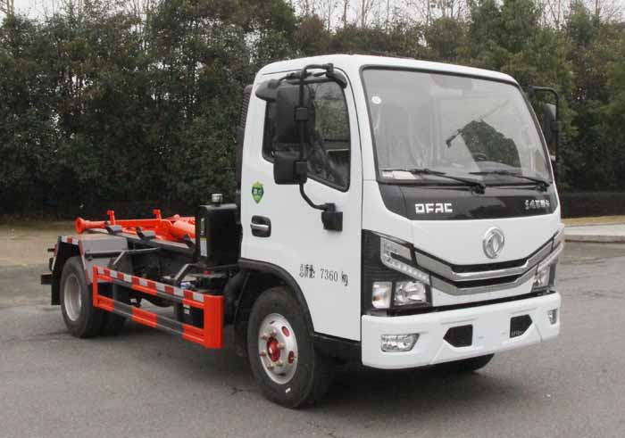 東風多利卡車廂可卸 鉤臂式垃圾車|CLT5071ZXXEQ6型車廂可卸式垃圾車