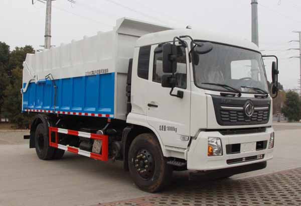 東風天錦翼展廂式垃圾車|CLT5181ZXLDF6型廂式垃圾車