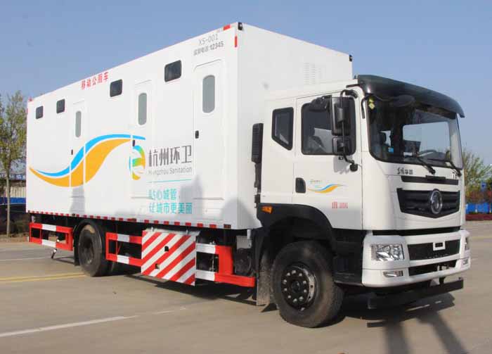 東風(fēng)華神移動公廁車|流動公共廁所車|CLT5180XCSEQ6型廁所車